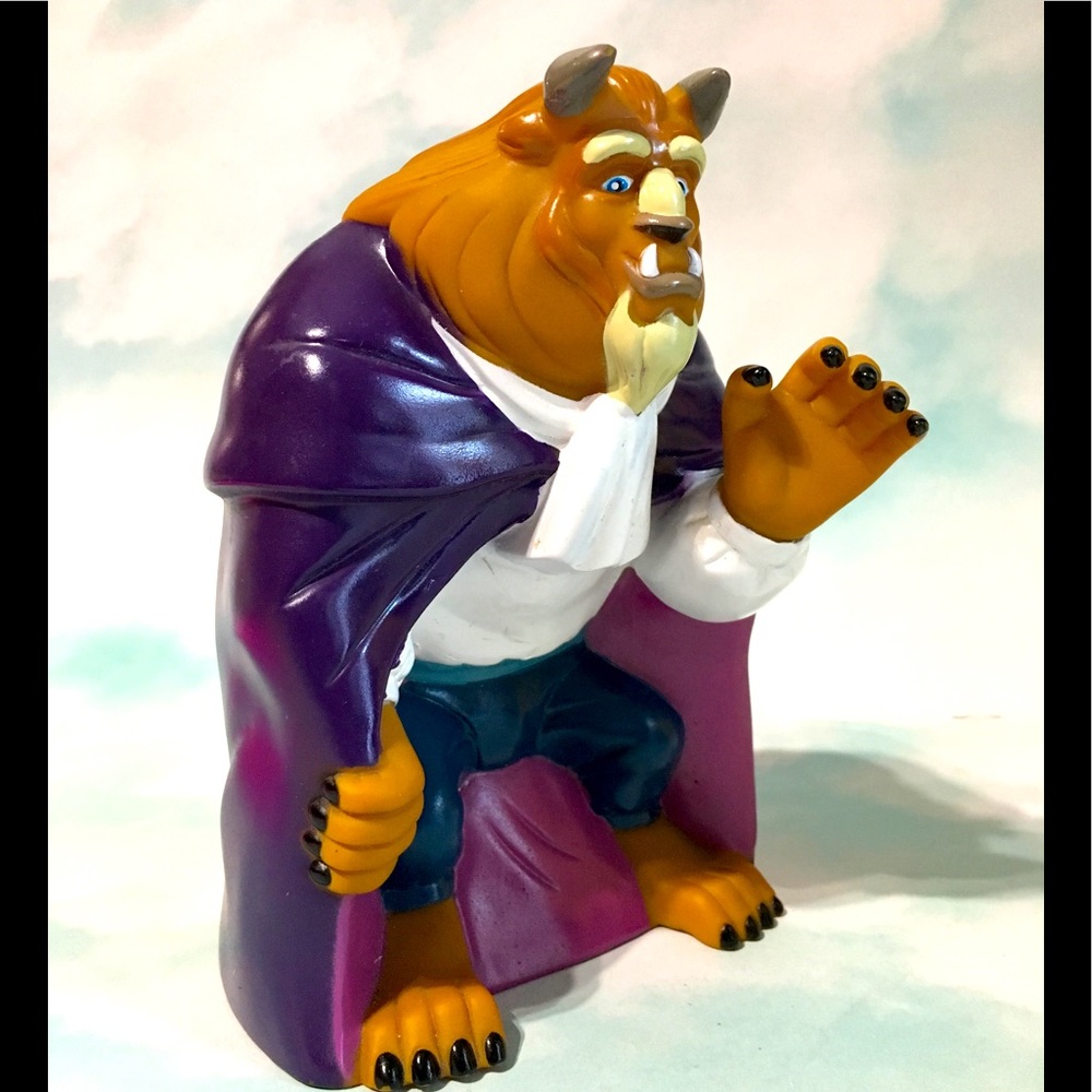 DISNEY VTG 90s BEAUTY AND THE BEAST Hand Puppet 7”